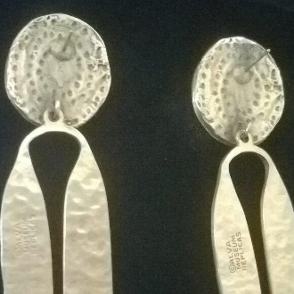 "Walking Sun" Dangle Post Earrings by ALVA - Picture 6 of 8